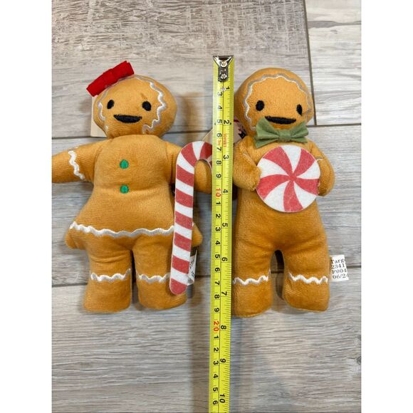 Target Bullseye Gingerbread Men Plush and Peppermint Cookie Jar Christmas Decor - Picture 6 of 10